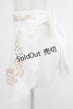 画像2: Nya Nya（海外ロリータブランド） / 刺繍エプロン S オフ H-25-09-30-1029-LO-SK-NS-ZH