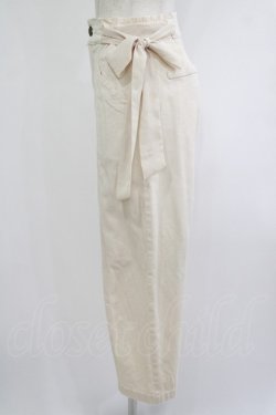 画像2: Fi.n.t / シフォンリボン付きストレートパンツ Free IVORY H-25-09-30-1032-CA-PA-NS-ZH