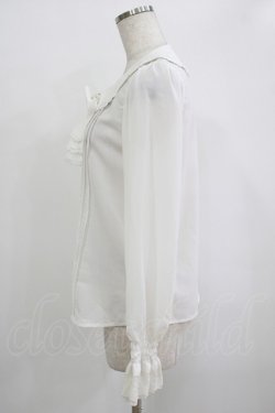 画像2: To Alice / カメオリボンジャボ付きブラウス S オフ H-25-09-30-1040-LO-BL-NS-ZH