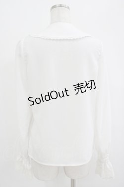 画像3: To Alice / カメオリボンジャボ付きブラウス S オフ H-25-09-30-1040-LO-BL-NS-ZH