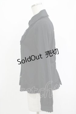 画像2: Angelic Pretty / リボンちゃんボタンブラウス Free ブラック H-25-09-30-1041-AP-BL-NS-ZH