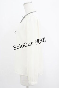 画像2: Fi.n.t / リボン付きチュールレースヨークブラウス Free OFF WHITE H-25-09-30-1042-CA-BL-NS-ZH