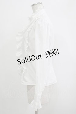 画像2: ALICE and the PIRATES / A/Pタイ付き立ち衿ブラウス Free オフ H-25-09-30-1044-PA-BL-NS-ZH