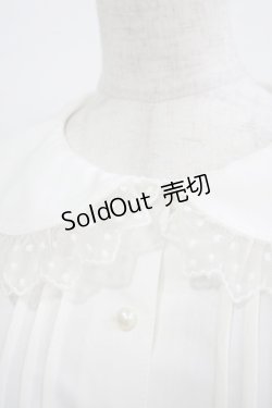 画像4: Ank Rouge / ドットチュールブラウス M オフ H-25-09-30-1046-CA-BL-NS-ZH