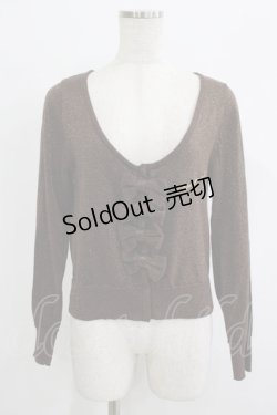 画像1: metamorphose / 4つリボンカーディガン Free ブラウン H-25-09-30-1051-ME-TO-NS-ZH