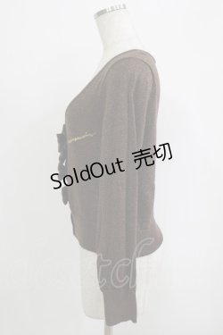 画像2: metamorphose / 4つリボンカーディガン Free ブラウン H-25-09-30-1051-ME-TO-NS-ZH