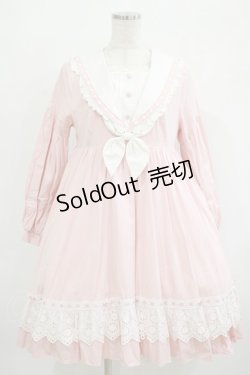 画像1: To Alice / うさみみセーラーワンピース M ピンク H-25-09-30-1006-LO-OP-NS-ZH