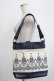 画像1: axes femme / 刺繍ショルダーバッグ  オフ/ネイビー H-25-09-30-1053-AX-BG-NS-ZH (1)
