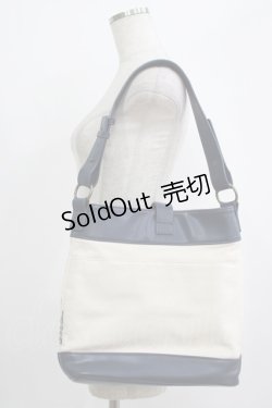 画像2: axes femme / 刺繍ショルダーバッグ  オフ/ネイビー H-25-09-30-1053-AX-BG-NS-ZH