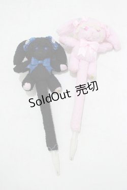 画像1: BABY,THE STARS SHINE BRIGHT / うさくみゃちゃんのボールペン  ブラック/ピンク H-25-09-30-1059-BA-ZA-YZ-ZH