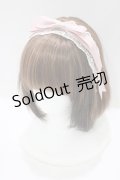 axes femme kawaii / レースリボンカチューシャ  ピンク H-25-09-30-1072-AX-AC-NS-ZH