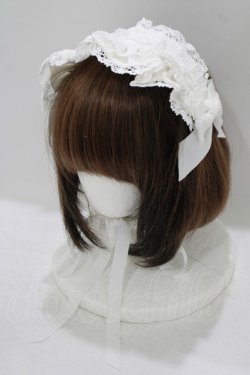 画像1: BABY,THE STARS SHINE BRIGHT / Creamy Ribbonヘッドドレス  オフ白 H-25-09-30-1075-BA-AC-NS-ZH