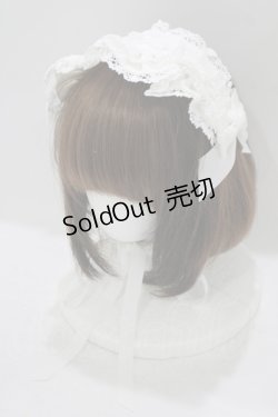 画像1: BABY,THE STARS SHINE BRIGHT / Creamy Ribbonヘッドドレス  オフ白 H-25-09-30-1075-BA-AC-NS-ZH