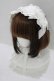 画像1: BABY,THE STARS SHINE BRIGHT / Creamy Ribbonヘッドドレス  オフ白 H-25-09-30-1075-BA-AC-NS-ZH (1)