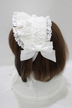 画像2: BABY,THE STARS SHINE BRIGHT / Creamy Ribbonヘッドドレス  オフ白 H-25-09-30-1075-BA-AC-NS-ZH