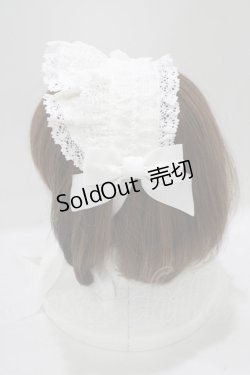 画像2: BABY,THE STARS SHINE BRIGHT / Creamy Ribbonヘッドドレス  オフ白 H-25-09-30-1075-BA-AC-NS-ZH
