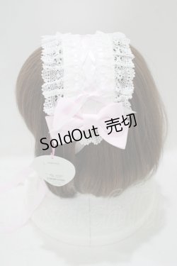 画像2: BABY,THE STARS SHINE BRIGHT / はしごレースのスピンドールヘッドドレス (綿サテン生地)  ピンク H-25-09-30-1076-BA-AC-NS-ZH