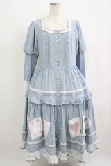 Beleganty Lolita（海外ロリータブランド） / トランプワンピース L サックス H-25-09-30-1009-PU-OP-NS-ZH