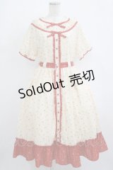 Magic of Utopia（海外ロリータブランド） / 花柄ワンピース L 生成り H-25-09-30-1010-PU-OP-NS-ZH