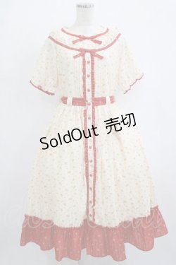 画像1: Magic of Utopia（海外ロリータブランド） / 花柄ワンピース L 生成り H-25-09-30-1010-PU-OP-NS-ZH