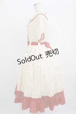 画像2: Magic of Utopia（海外ロリータブランド） / 花柄ワンピース L 生成り H-25-09-30-1010-PU-OP-NS-ZH