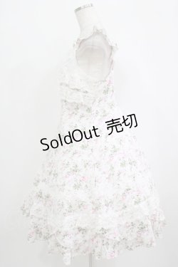 画像2: 魔法茶会（海外ロリータブランド） / 花柄スカラップジャンパースカート L オフ/ピンク H-25-09-30-1011-EL-OP-NS-ZH