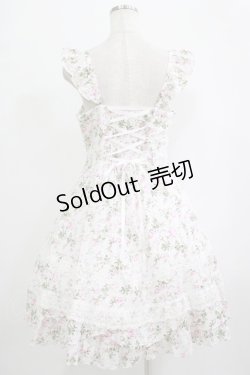 画像3: 魔法茶会（海外ロリータブランド） / 花柄スカラップジャンパースカート L オフ/ピンク H-25-09-30-1011-EL-OP-NS-ZH