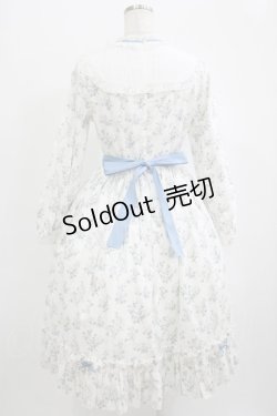 画像3: Bunny魔法森林（海外ロリータブランド） / ヨーク切替花柄ワンピース Free オフ/サックス H-25-09-30-1012-PU-OP-NS-ZH