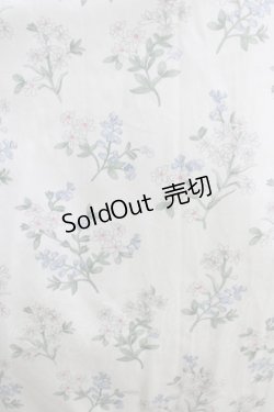 画像4: Bunny魔法森林（海外ロリータブランド） / ヨーク切替花柄ワンピース Free オフ/サックス H-25-09-30-1012-PU-OP-NS-ZH