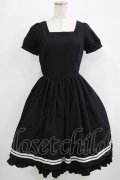 LIEF / 襟取り外しワンピース S~M ブラック H-25-09-30-1002-LO-OP-NS-ZH