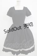 LIEF / 襟取り外しワンピース S~M ブラック H-25-09-30-1002-LO-OP-NS-ZH