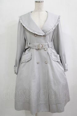 画像1: Amavel / Romantiqueフリルトレンチコート（ミドル丈） Free サックス H-25-09-30-1016-CA-CO-NS-ZH