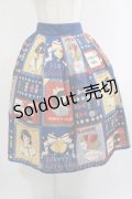 POM POM（海外ロリータブランド） / Showa Girlスカート M ブルー H-25-09-30-1020-PU-SK-NS-ZH