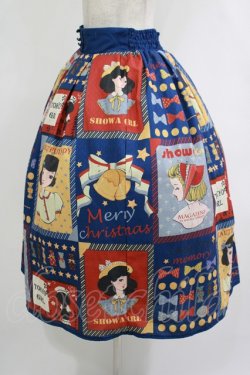 画像2: POM POM（海外ロリータブランド） / Showa Girlスカート M ブルー H-25-09-30-1020-PU-SK-NS-ZH