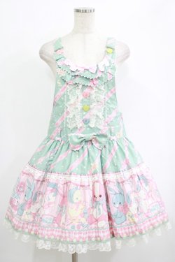 画像1: Angelic Pretty / MELODY TOYSサロペット(2014) Free ミント H-25-09-30-1021-AP-OP-NS-ZH