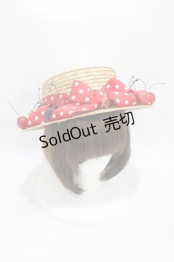 画像1: Cerise / チェリーリボンハット  レッドチェリー×レッドリボン H-25-10-01-005-LO-AC-KB-ZT087