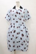 MILK / Gummiesシャツワンピース  サックス×リコリスグミ H-25-10-01-035-ML-OP-KB-ZH