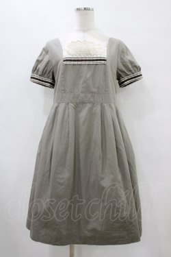 画像1: Jane Marple / レースヨークワンピース  ライトカーキ H-25-10-01-039-JM-OP-KB-ZH
