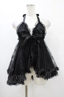 画像1: SEXY DYNAMITE LONDON / チュール重ねベビードール  黒 H-25-10-01-047-PU-TO-KB-ZH