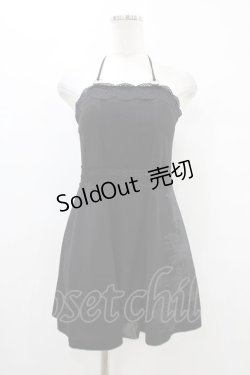 画像1: Ozz oneste / カップ付チュニックキャミ  黒 H-25-10-01-048-OO-TO-KB-ZT232