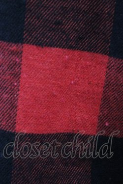 画像3: KRY CLOTHING / チェックプリントスリーブシャツ  赤 H-25-10-01-057-EL-BL-KB-ZH