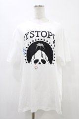 MILKBOY / DYSTOPIA Tee L ホワイト H-25-10-01-061-MB-TO-KB-ZT231