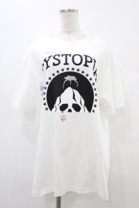 MILKBOY / DYSTOPIA Tee L ホワイト H-25-10-01-061-MB-TO-KB-ZT231