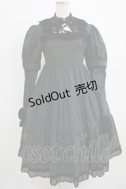 画像1: BABY,THE STARS SHINE BRIGHT / チョーカー付 ベビードール風ワンピース Free ブラック H-25-10-01-1001-BA-OP-NS-ZH
