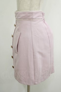 画像2: Ank Rouge / ビジューボタン台形スカート M ピンク H-25-10-01-1027-CA-PA-NS-ZH