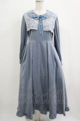 Maison de FLEUR Petite Robe canone / 星に届きそうなワンピース M Light Blue H-25-10-01-1031-EL-OP-NS-ZH
