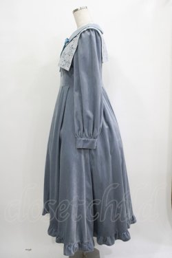 画像2: Maison de FLEUR Petite Robe canone / 星に届きそうなワンピース M Light Blue H-25-10-01-1031-EL-OP-NS-ZH