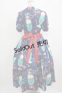 画像3: Royal Princess Alice / にゃいすクリームソーダワンピース＆カチューシャセット Free ネイビー H-25-10-01-1035-LO-OP-NS-ZH