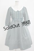 axes femme POETIQUE / ブロッキングフリルワンピ M グリーン H-25-10-01-1003-AX-OP-NS-ZH
