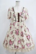 axes femme / 花柄ワンピース M 生成り H-25-10-01-1037-AX-OP-NS-ZH